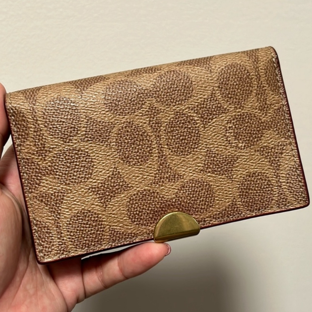 Coach signature wallet